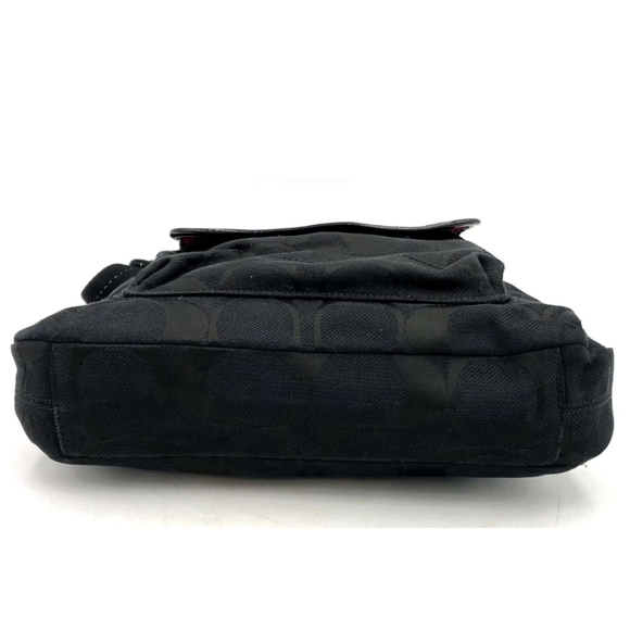 Coach Ashley Black Daisy Signature Canvas/Leather Crossbody Bag F16550 - Picture 5 of 9